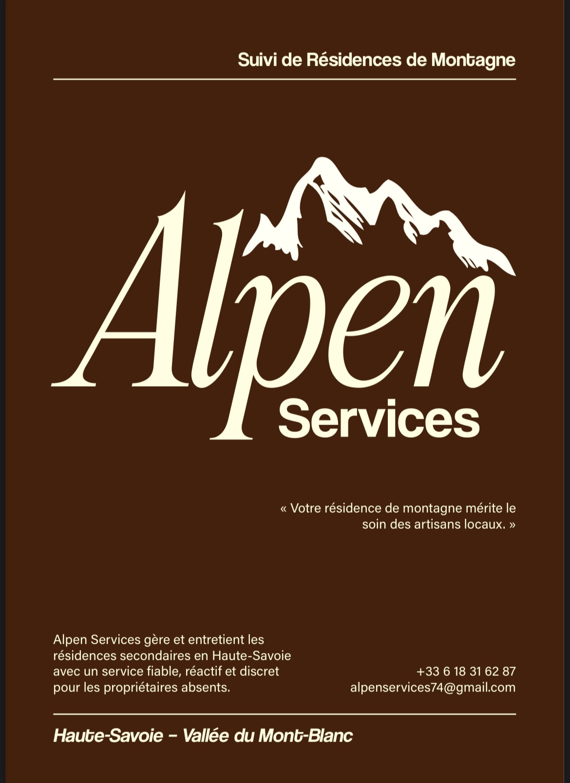 Intervention / réparation – Alpen Services