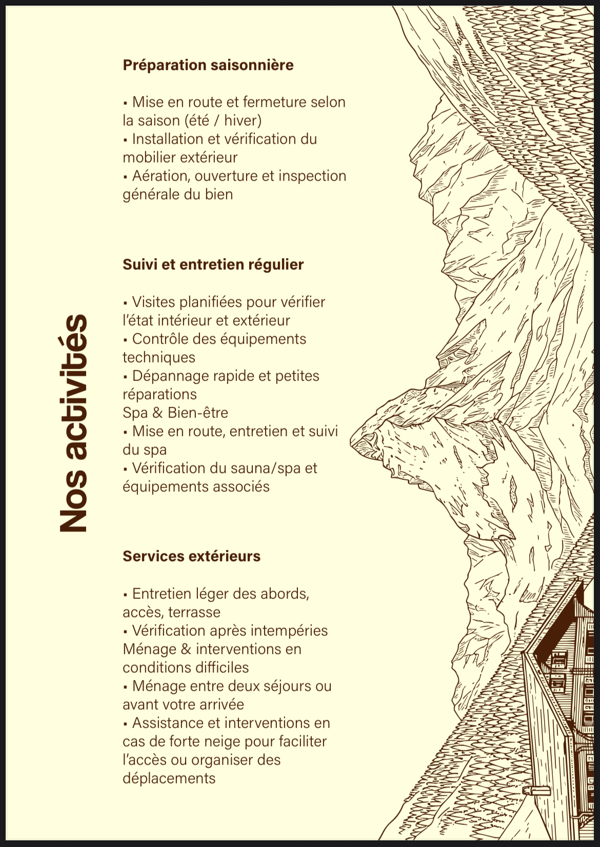 Détail bois / extérieur – Alpen Services